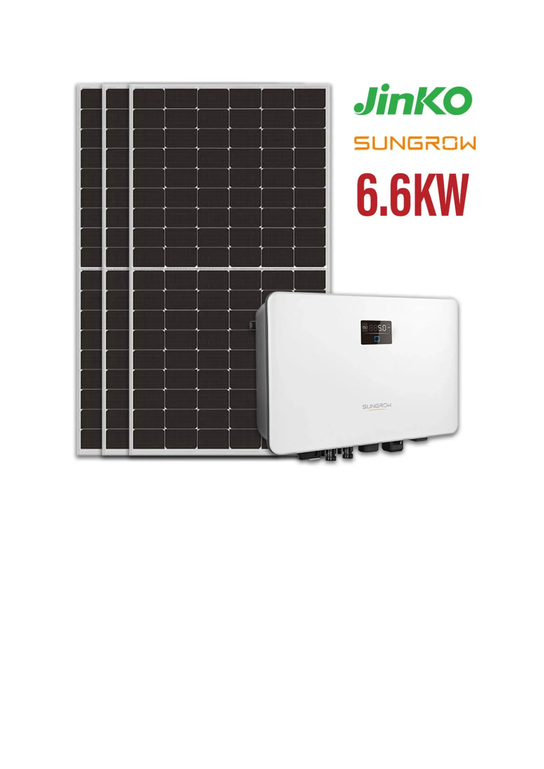 Jinko and Sungrow 6.6kw